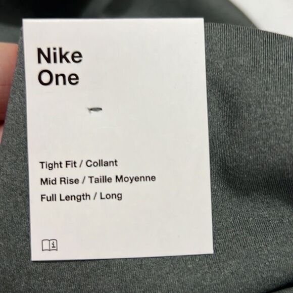 Nike Women's Therma-FIT One Mid-Rise Leggings Full length size xs NWT iron Gray - Picture 7 of 11